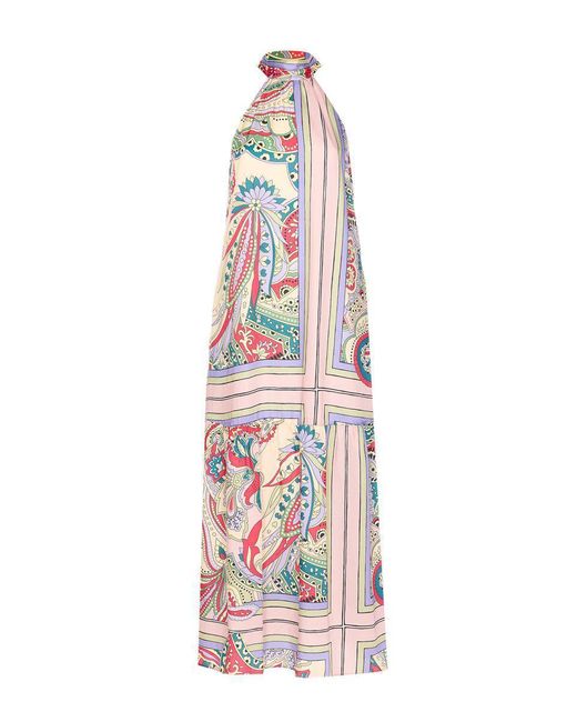 Liu Jo White Multicolored Long Dress