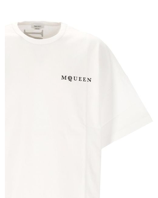 Alexander McQueen White T-Shirts And Polos for men