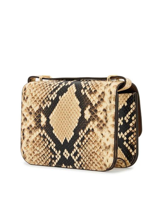 Tory Burch Metallic Small Eleanor Bag With Snake Print