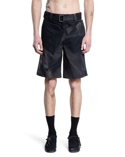 JiyongKim Black Shorts & Skirts for men