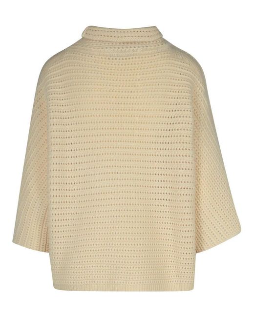 Purotatto Natural Ivory Cashmere Cape