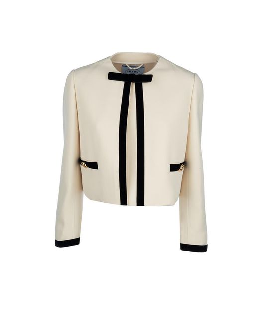 Prada White Jackets & Vests