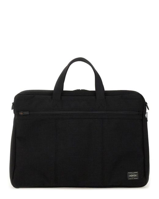Porter-Yoshida and Co Black Tension 2Way Briefcase for men