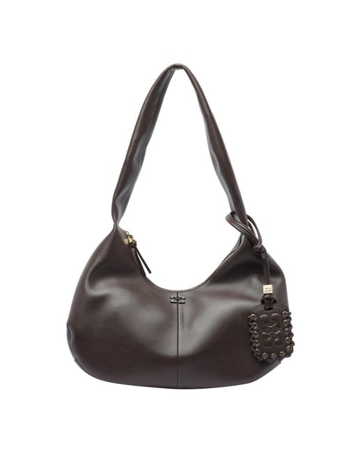 Ganni Brown Backpacks