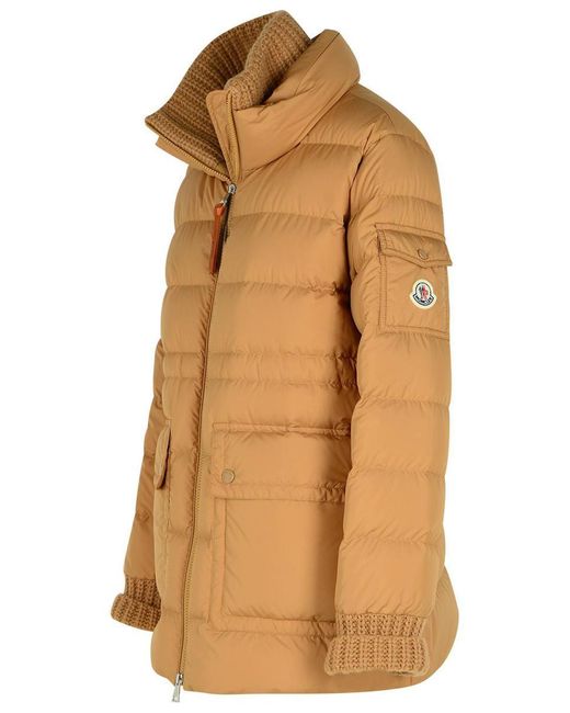 Moncler Brown 'Baux' Polyester Down Jacket