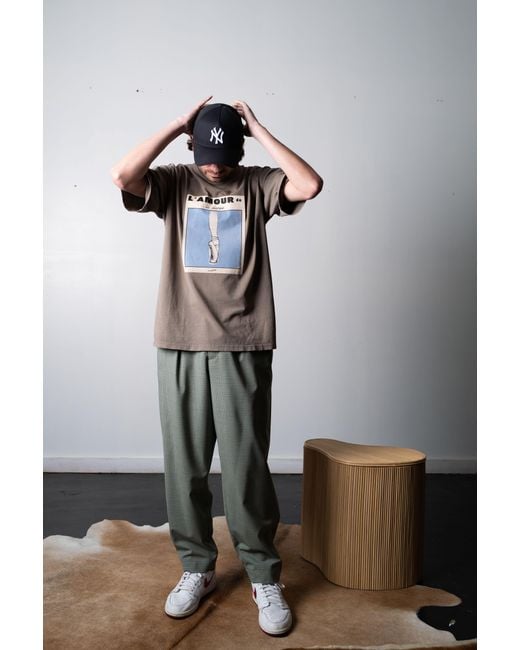 Marni Cropped Trousers With Checks in Green for Men Lyst