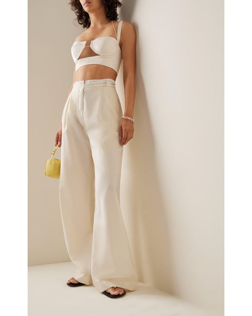 Anna October Polen Wide Leg Pant in White