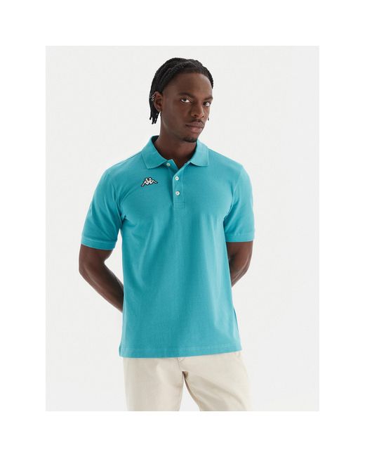 Kappa Poloshirt Logo Sharas Mss 302B3D0 Regular Fit in Blue für Herren