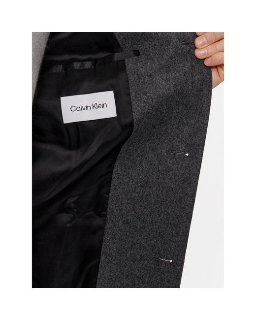 Calvin Klein Wollmantel K10K110462 Regular Fit in Gray für Herren