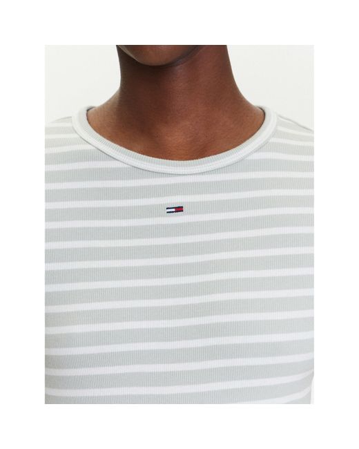Tommy Hilfiger White T-Shirt Essential Dw0Dw17383 Slim Fit