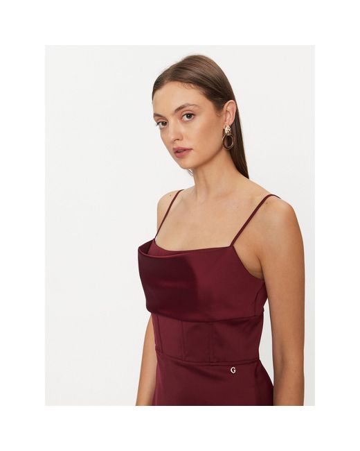 Guess Red Coctailkleid Sara W3Bk82 Wdee2 Regular Fit