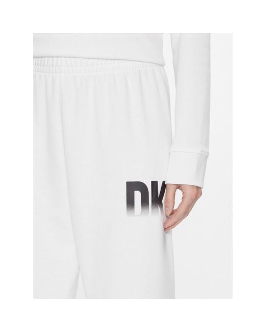 DKNY White Jogginghose Dp3P3379 Weiß Relaxed Fit