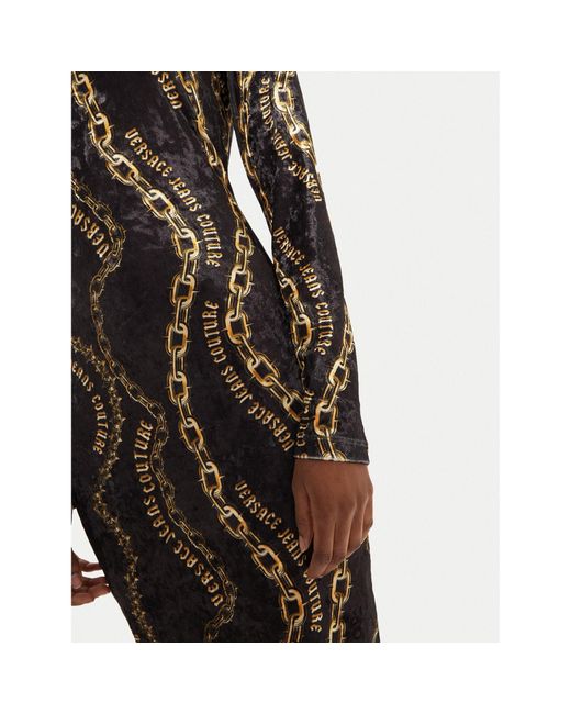 Versace Jeans Couture Black Kleid Für Den Alltag 77Hao9B0 Slim Fit