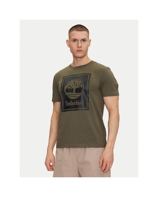 Timberland T-Shirt Tb0A5Wqq Regular Fit in Green für Herren