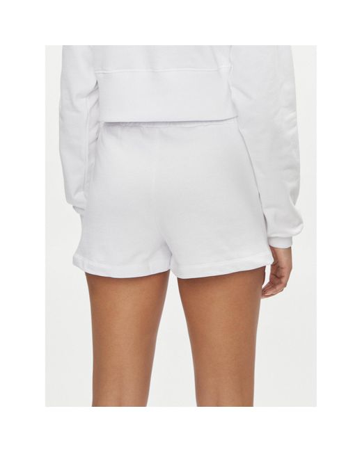 Calvin Klein White Sportshorts Stacked Institutional J20J223136 Relaxed Fit