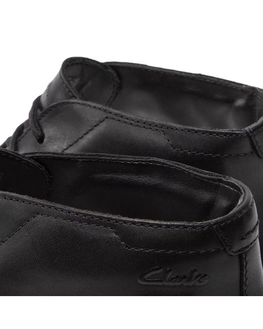 Clarks Schnürschuhe atticuslthigtx gore-tex 261613657 black leather für Herren