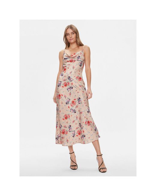 Guess Pink Coctailkleid W3Gk85 Wd8G2 Regular Fit