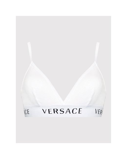 Versace White Bralette-Bh Donna Aud04067 Weiß