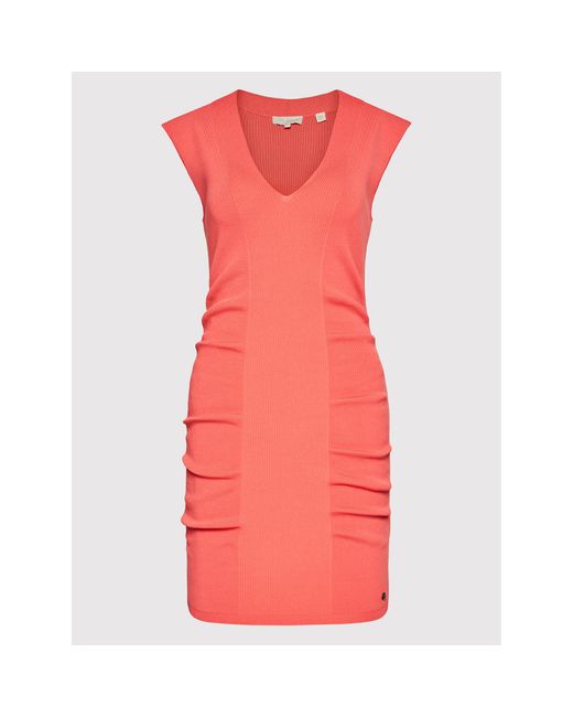 Ted Baker Orange Kleid Für Den Alltag Novari 259950 Slim Fit