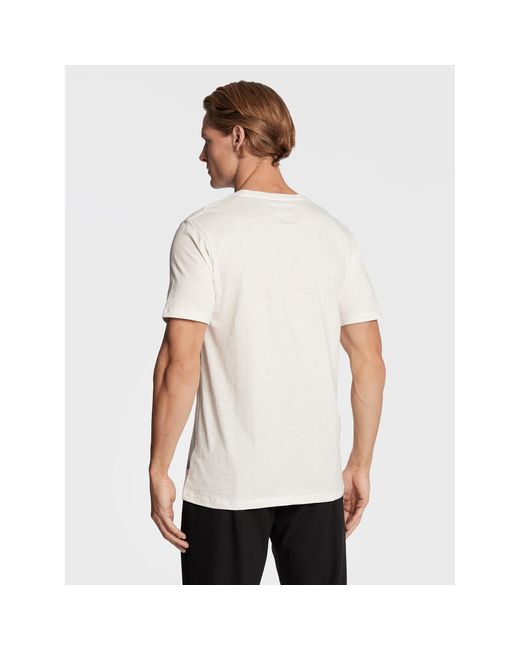 Lindbergh T-Shirt 30-420123 Weiß Regular Fit in White für Herren