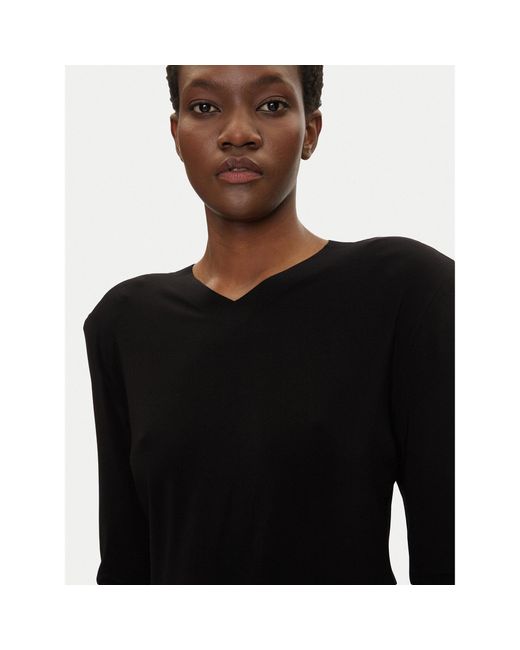 Norma Kamali Black Bluse Kk4246Plf32001 Regular Fit