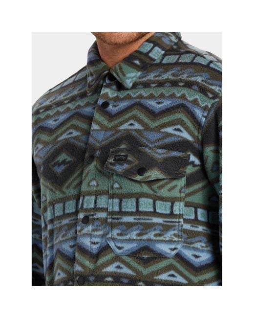 Billabong Übergangsjacke Furnace Flanell Abyft00101 Regular Fit in Blue für Herren