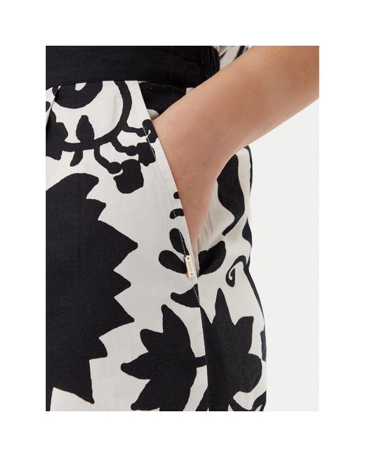 GAUDI Black Culottes 511Fd25011 Relaxed Fit