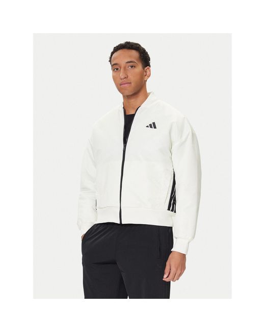 Adidas Bomberjacke Stadium Jx5638 Loose Fit in White für Herren