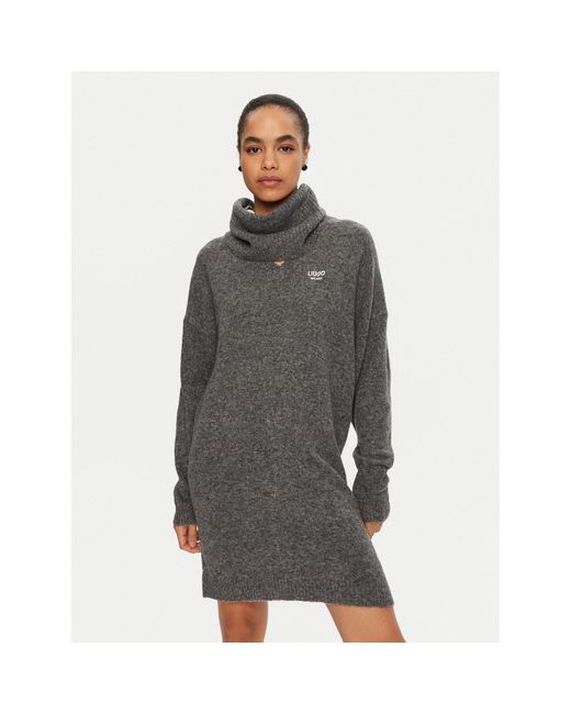 Liu Jo Gray Strickkleid Wf4430 Ma49P Regular Fit