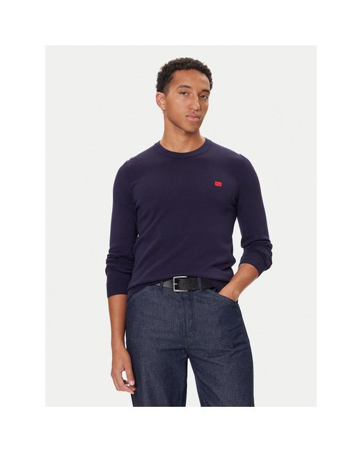 HUGO Pullover San Cassius-C1 50475083 Regular Fit in Blue für Herren