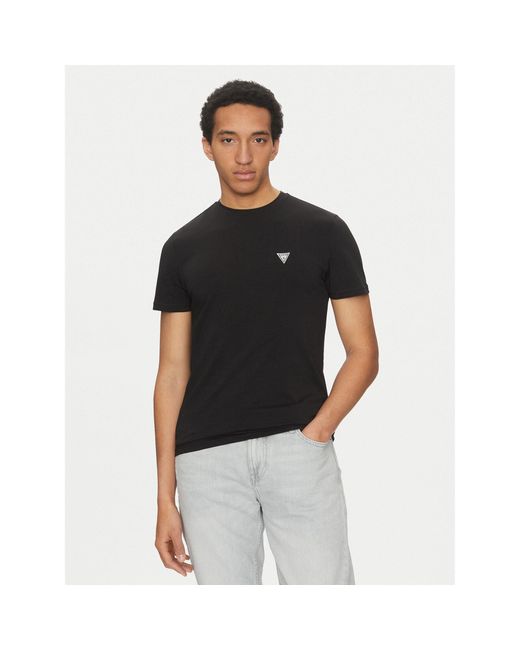 Guess T-Shirt U5Gm11 K6Yw1 Regular Fit in Black für Herren