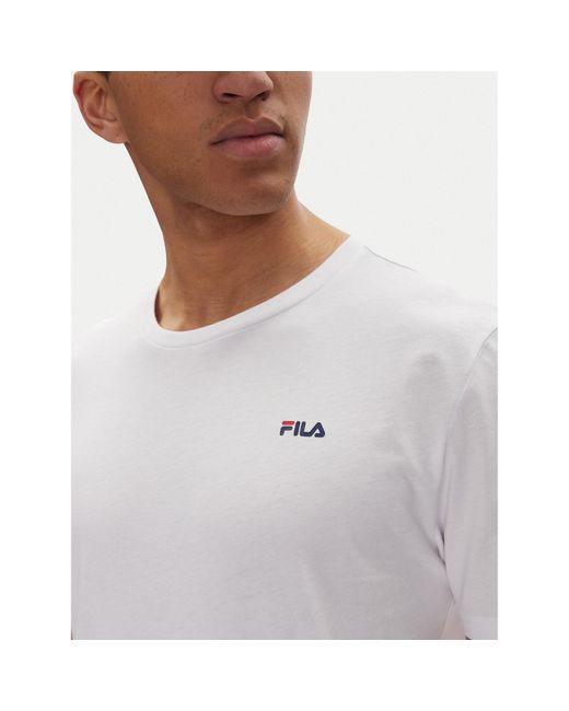Fila 2Er-Set T-Shirts Fam0083 Regular Fit in White für Herren
