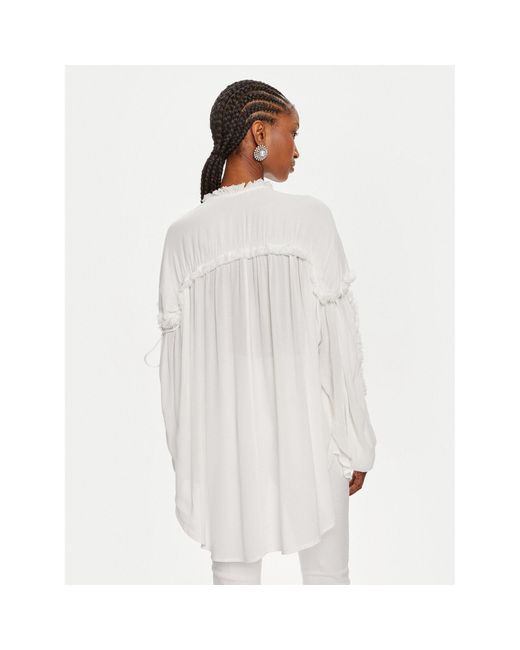 Munthe White Bluse Observation 242100724223 Loose Fit