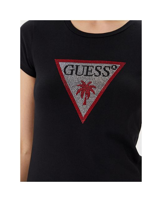 Guess Black T-Shirt E5Gi08 J1314 Slim Fit