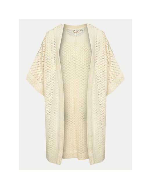 Roxy Natural Strickjacke Fun Swell Erjx603398 Écru Regular Fit