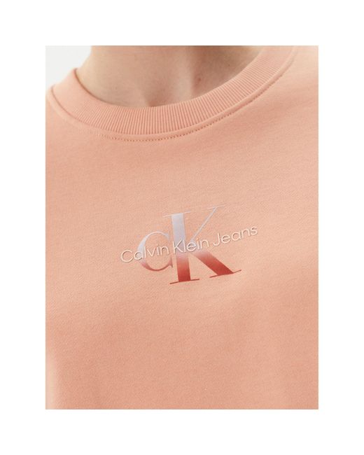 Calvin Klein Blue Sweatshirt Gradient Monologo J20J225360 Regular Fit