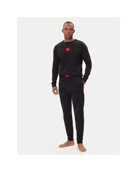 HUGO Pyjama Galaxy 50549188 Regular Fit in Black für Herren