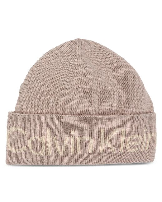 Calvin Klein Brown Mütze Logo Reverso Tonal Beanie K60K611151