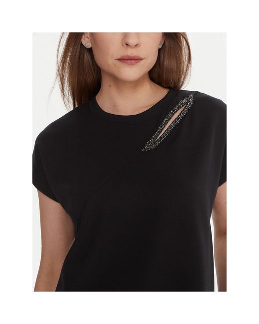 Lola Casademunt Black T-Shirt Lf2515024 Regular Fit
