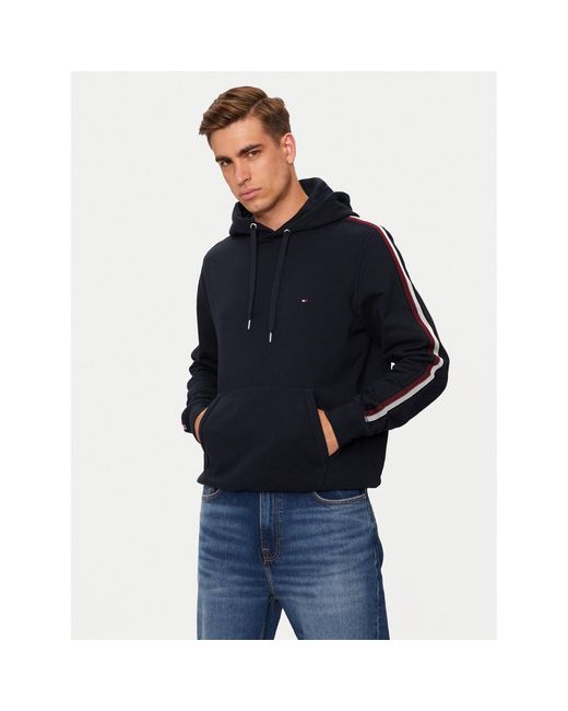 Tommy Hilfiger Sweatshirt Global Stripe Mw0Mw37225 Regular Fit in Blue für Herren