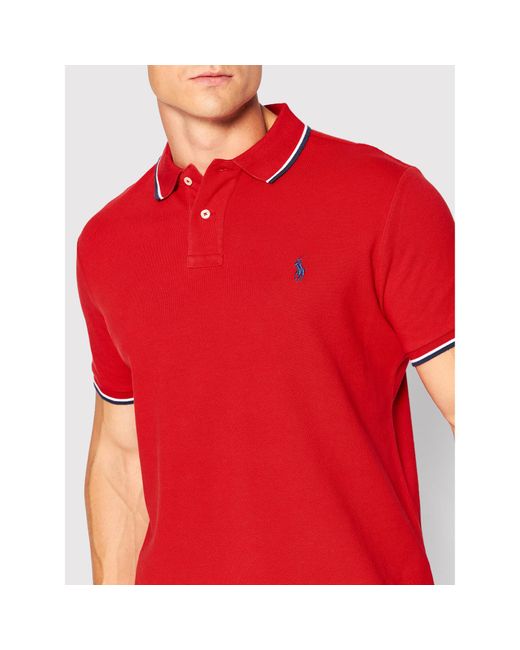 Polo Ralph Lauren Polohemd 710842621004 Slim Fit in Red für Herren