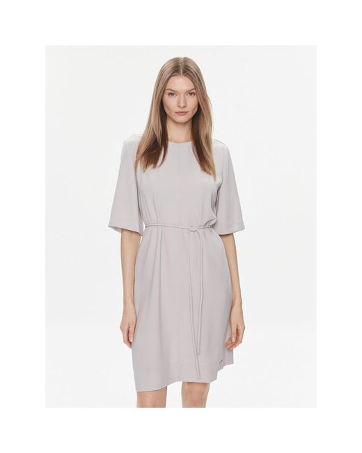 Calvin Klein Gray Kleid Für Den Alltag K20K206375 Regular Fit