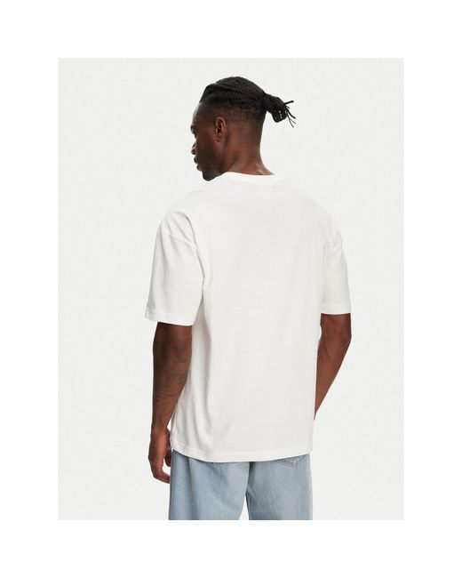 Kappa T-Shirt Nhisso 351S5Mw Regular Fit in White für Herren