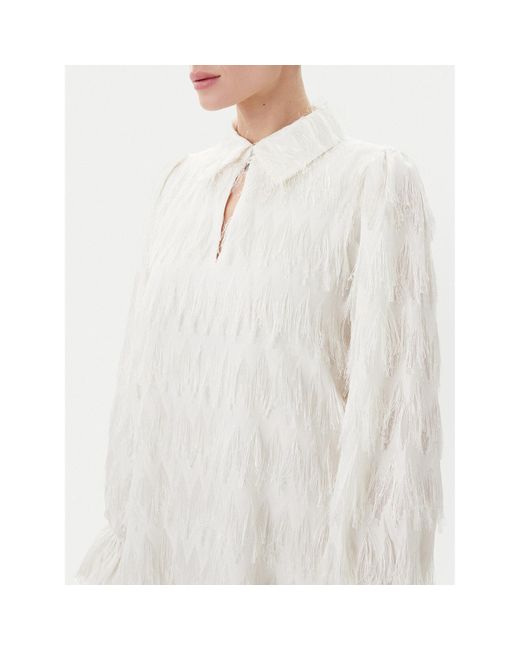 Bruuns Bazaar White Coctailkleid Armade Bbw4396 Regular Fit