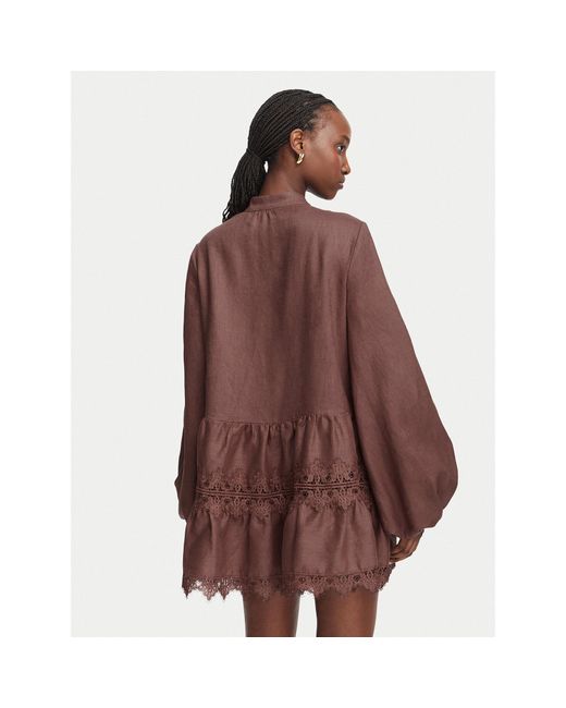 Bardot Brown Kleid Für Den Alltag Antonia 59849Db2 Relaxed Fit