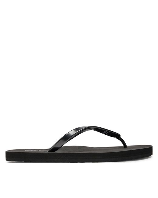 Calvin Klein Zehentrenner flip flop deboss logo met hw0hw02043 black beh