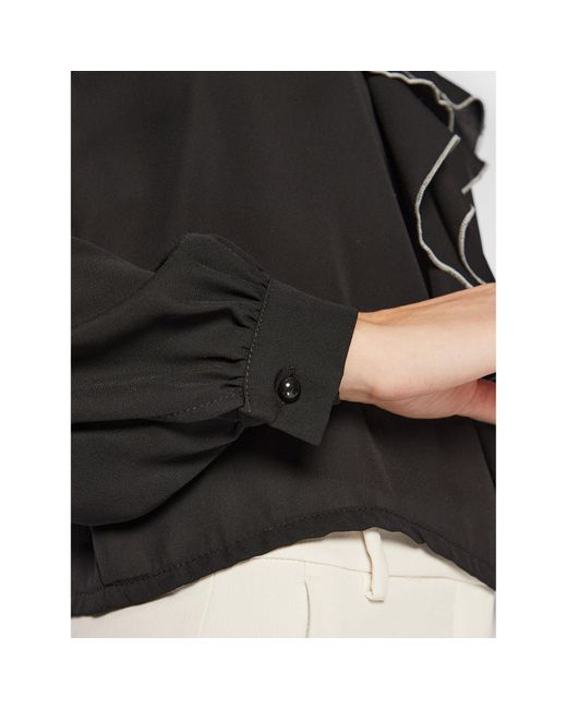 Rinascimento Black Bluse Cfc0110186003 Regular Fit
