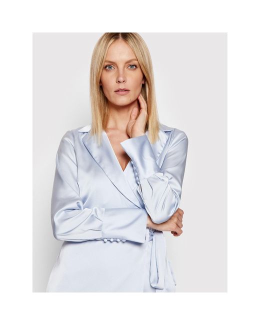 Guess Blue Hemdkleid W2Gk0C Wefc2 Regular Fit
