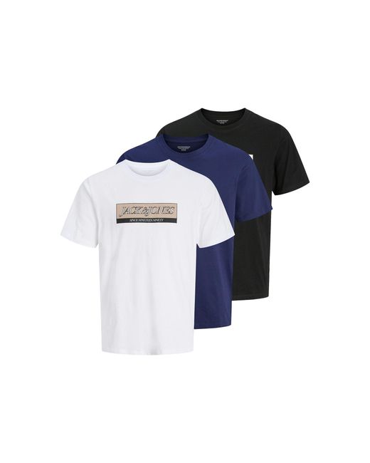 Jack & Jones T-Shirt-Set Inwood 12291374 Regular Fit in Blue für Herren