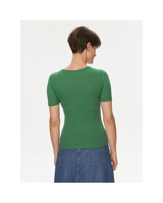 Lee Jeans Green T-Shirt Henley 112350211 Grün Slim Fit